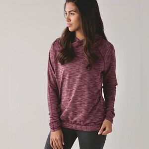 Lululemon Healthy Heart Pullover Hoodie Burgundy Wine Red Size Large